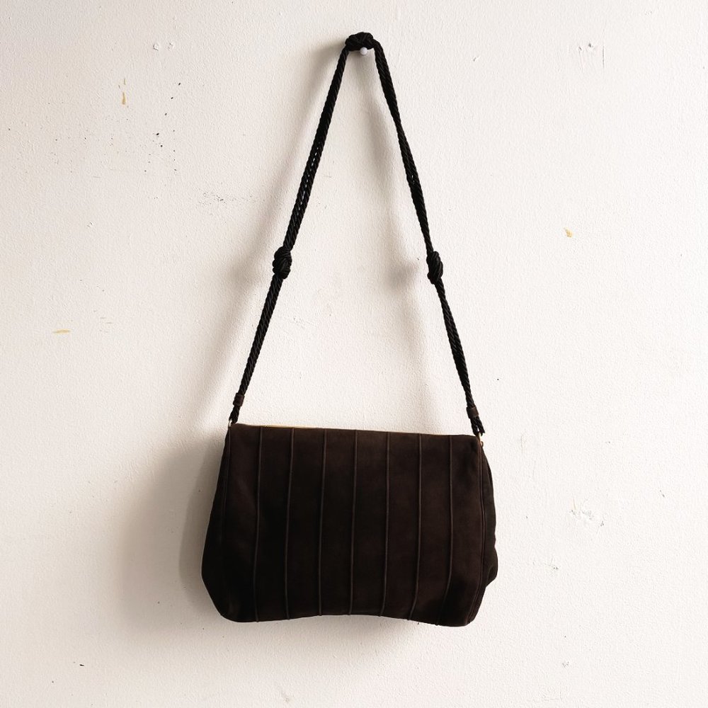 FENDI VTG Black Fabric Clutch - Picture 2 of 10